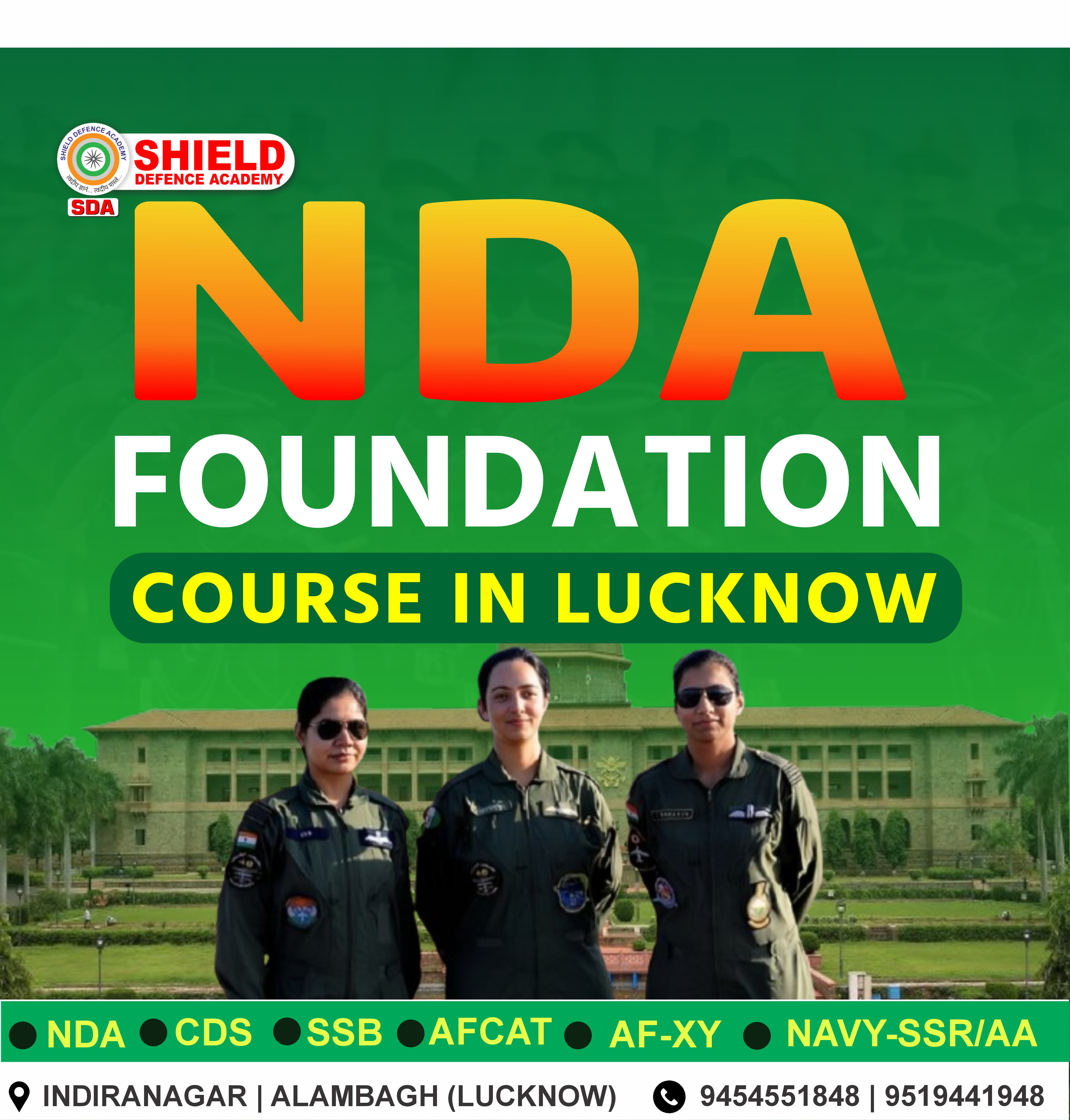Best NDA Foundation Course in Lucknow with Schooling & Hostel Facility
